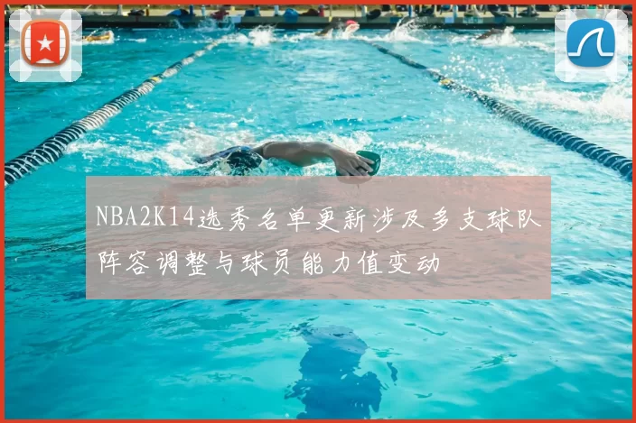 NBA2K14选秀名单更新涉及多支球队阵容调整与球员能力值变动