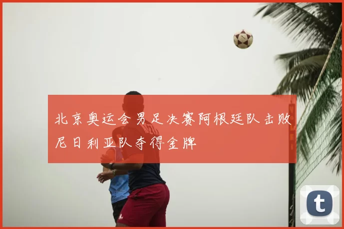 北京奥运会男足决赛阿根廷队击败尼日利亚队夺得金牌